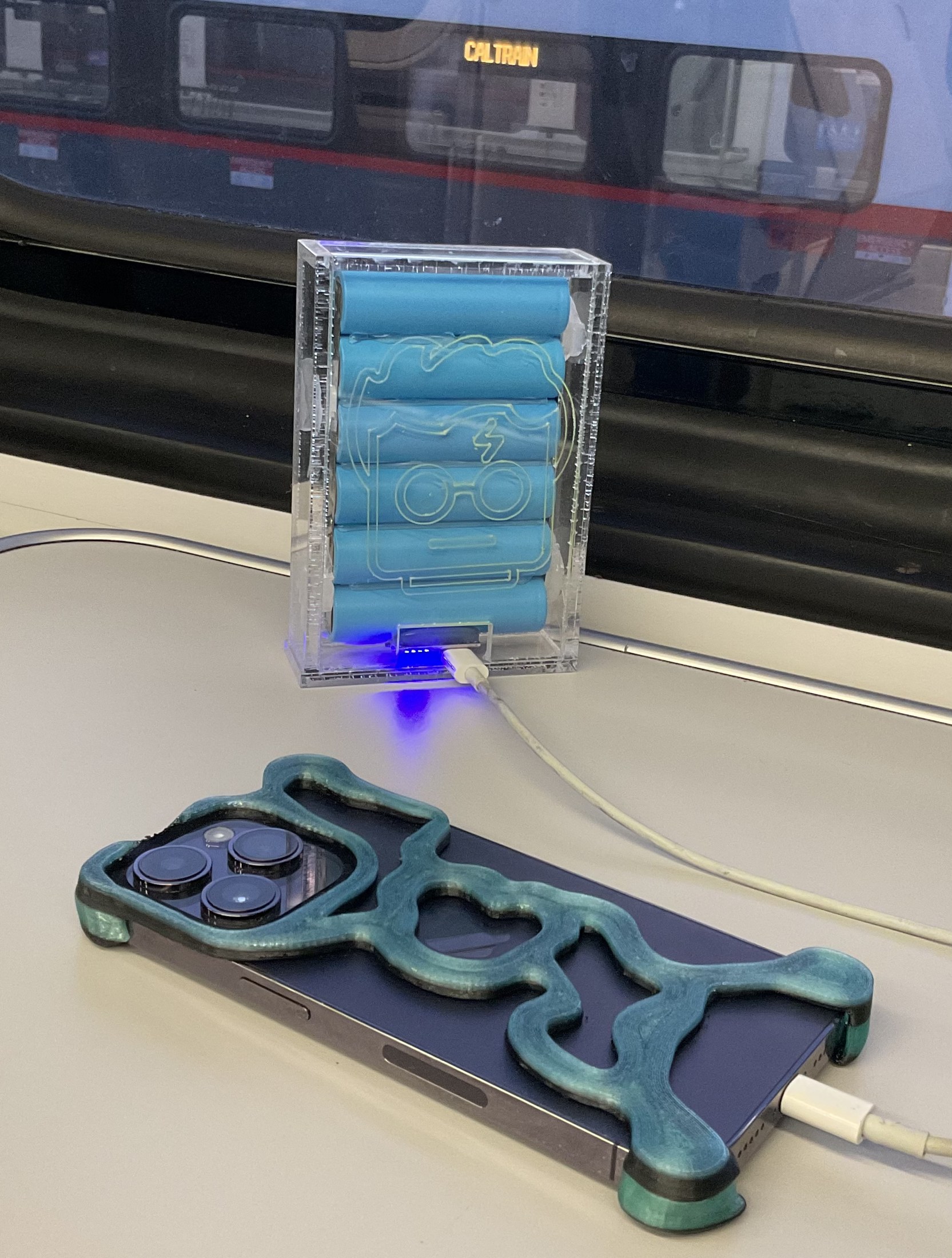 Custom power bank enclosure and phone accessory prototype